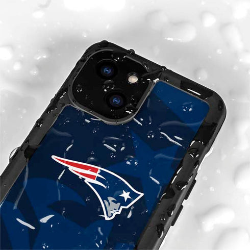 NFL New England Patriots Double Vision iPhone 15 Plus Waterproof Case